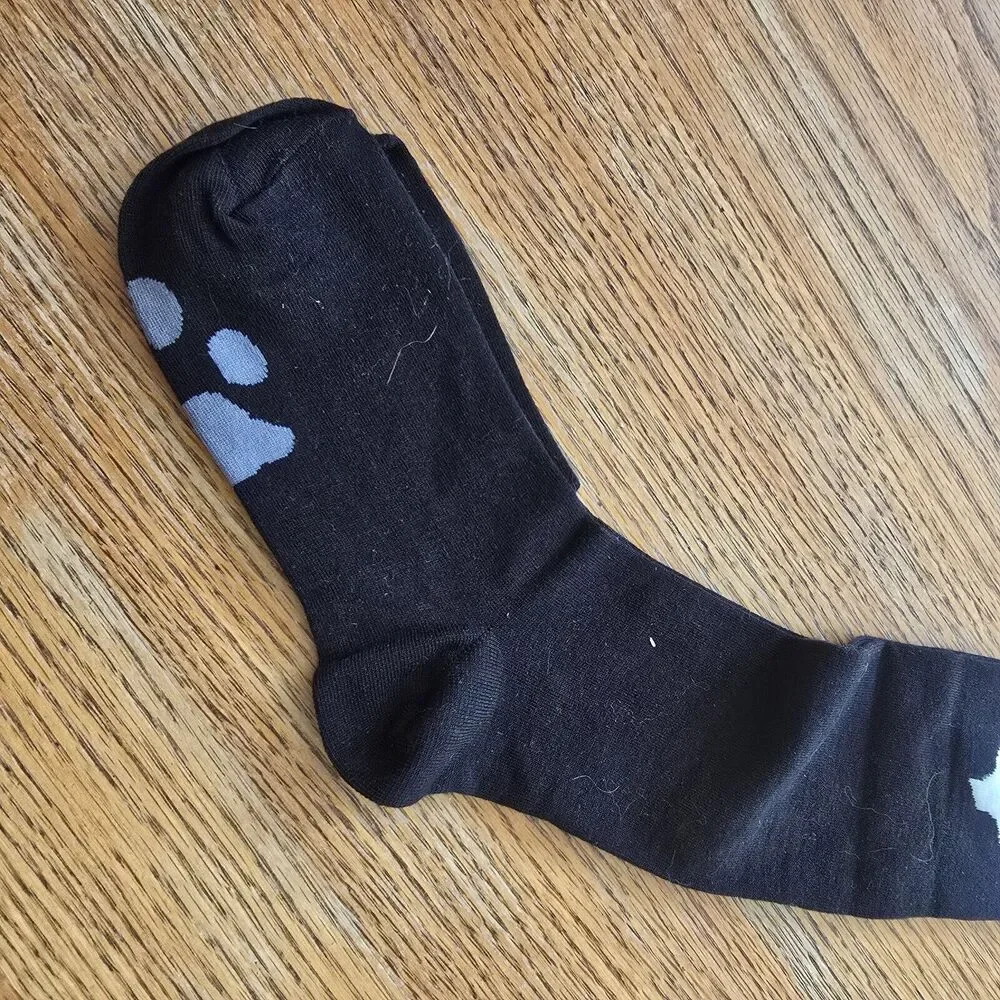 Socksmith Graphic Women's Crew Socks CAT Black Cat Animal Novelty Footwear